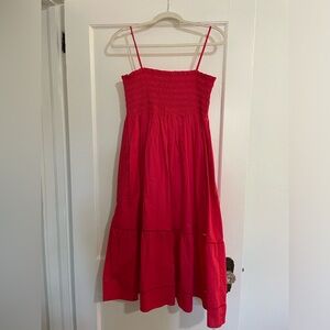 Red Spaghetti Strap Dress